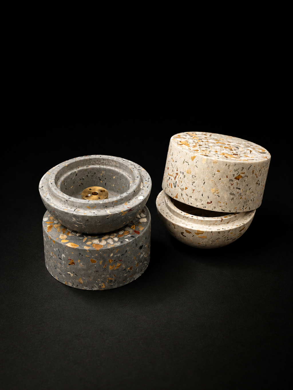 The Unwind Ritual Terrazzo  Incense Vessel